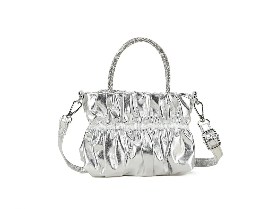 Mini Silver Crossbody Bag