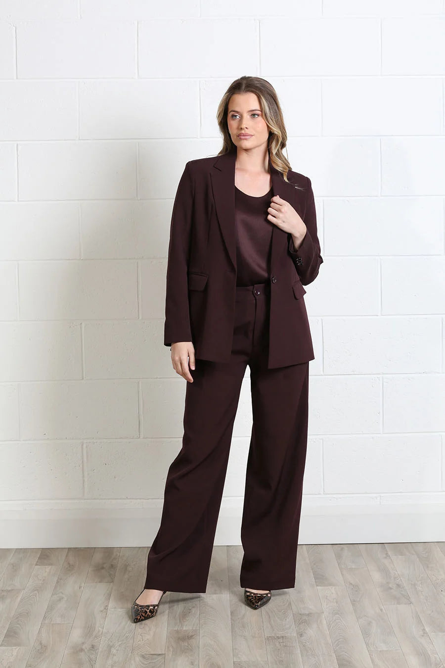 Tabitha Aubergine Blazer
