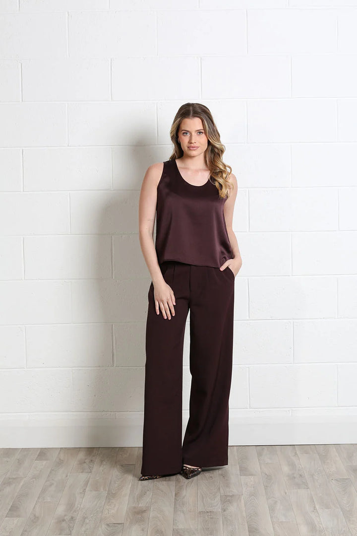 Theresa Aubergine Trousers