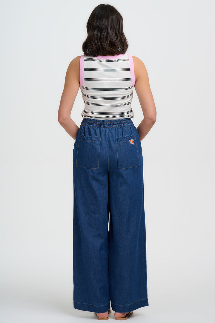 Megan Deep Denim Trouser
