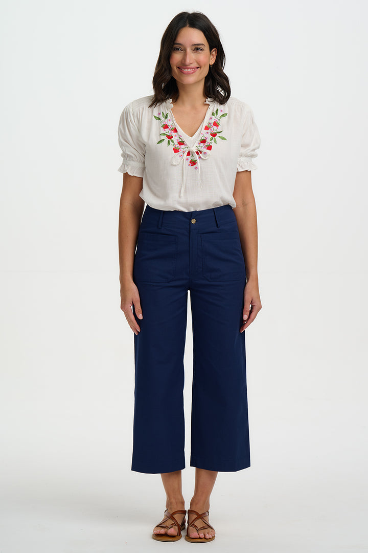 Skye Cropped Strawberry Trouser
