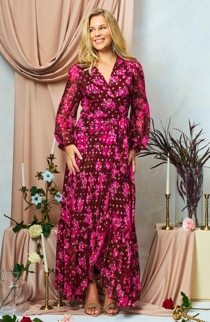THE BLOSSOM MAXI WRAP DRESS