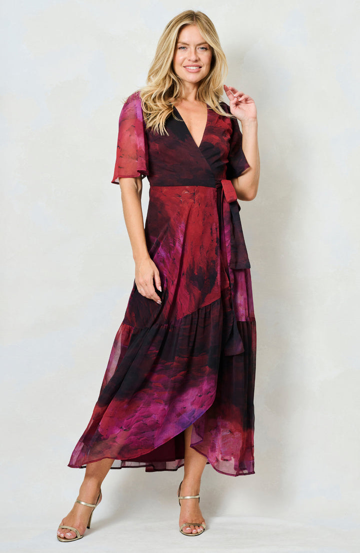 THE GAIA MAXI WRAP DRESS