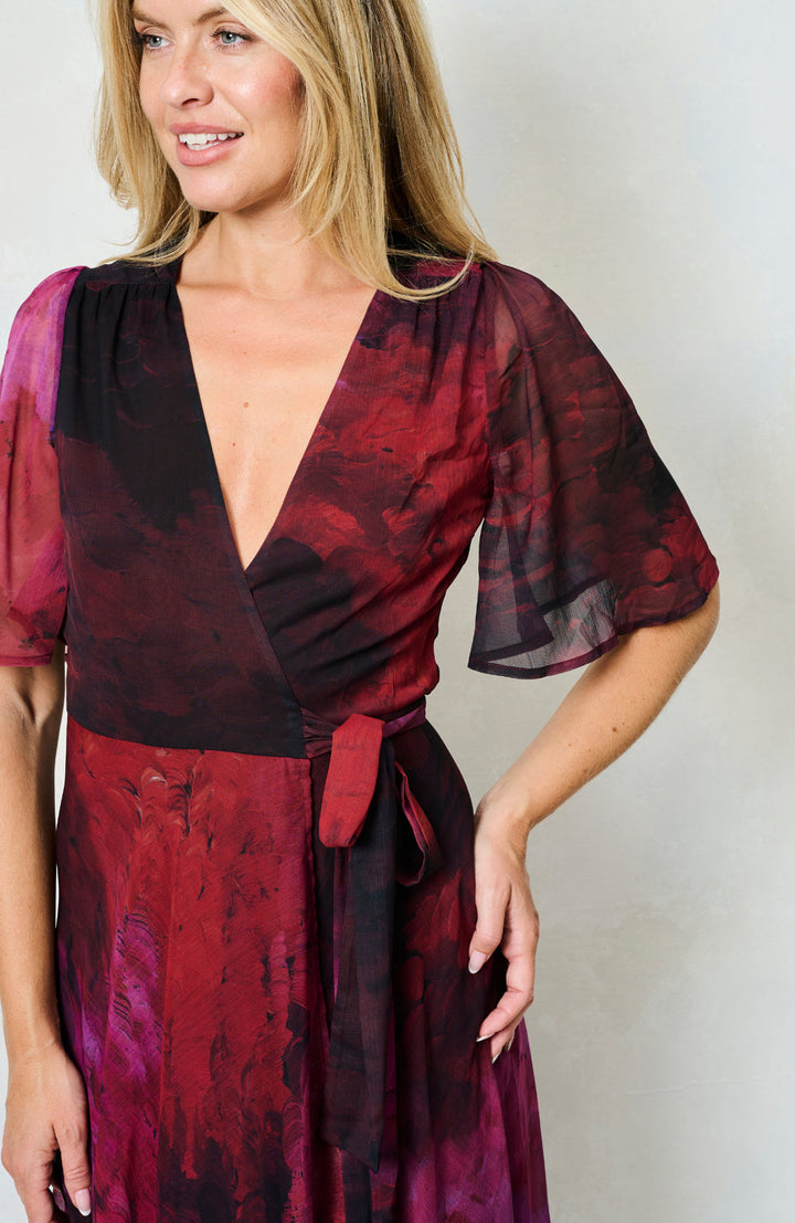 THE GAIA MAXI WRAP DRESS