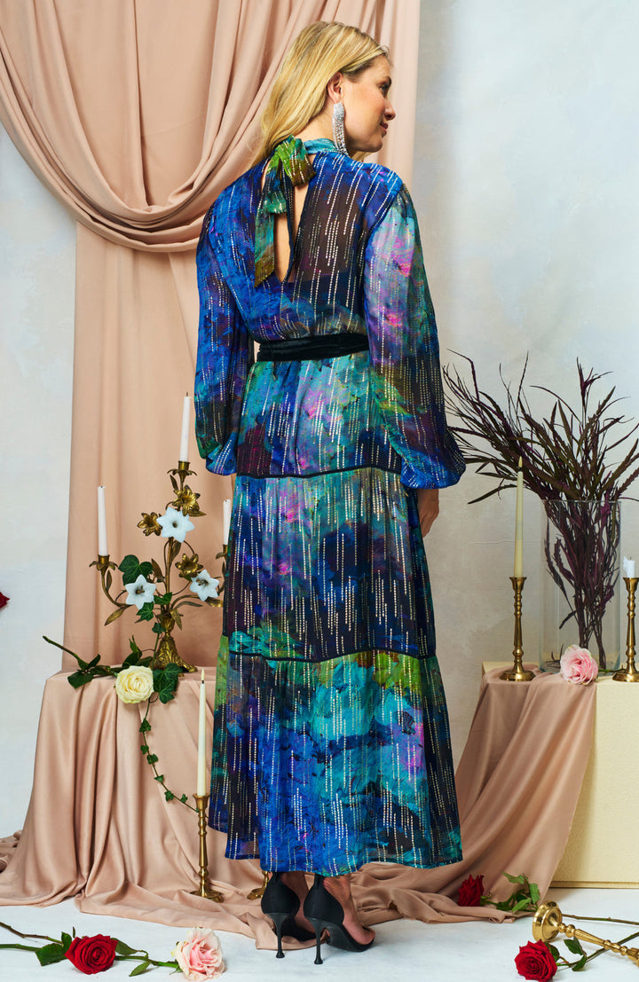 THE JADENE HIGH NECK MIDI DRESS