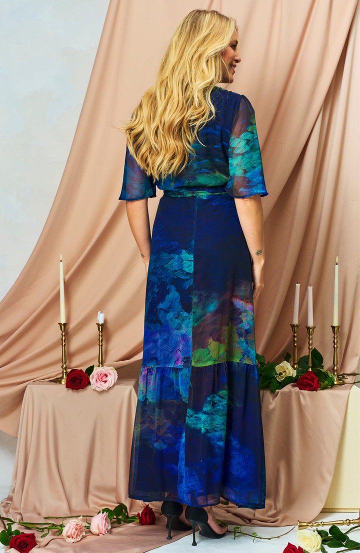 THE JACQUELINE MAXI WRAP DRESS