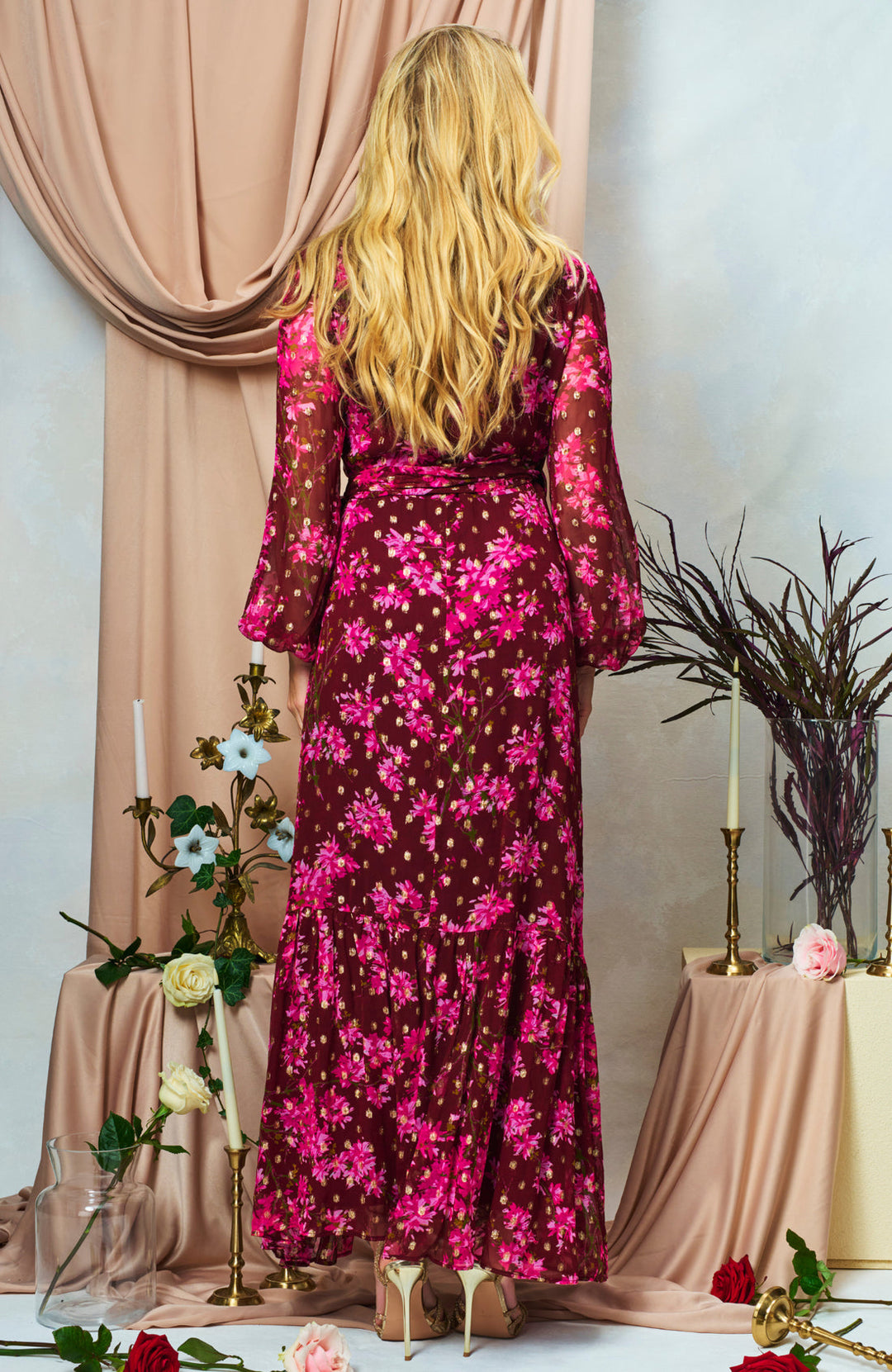 THE BLOSSOM MAXI WRAP DRESS