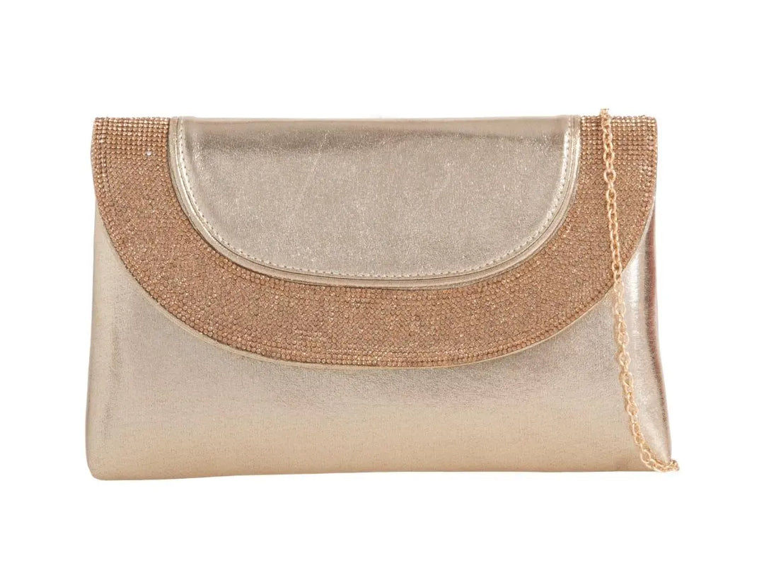 Metallic gold clutch shop bag