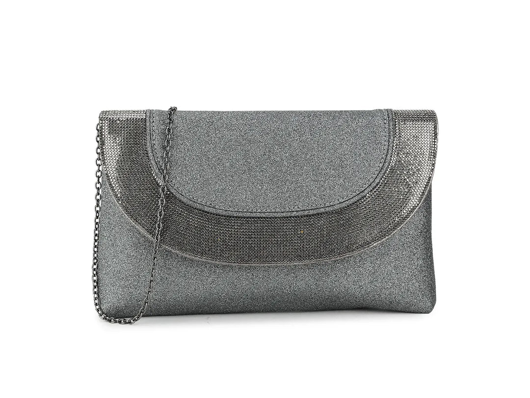 Grey Clutch Bag