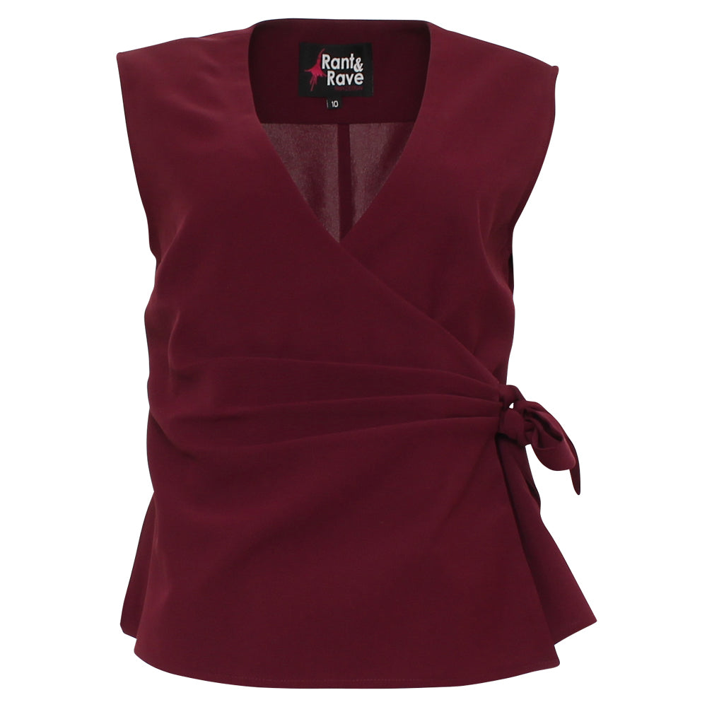 ZABRINA WAISTCOAT CRANBERRY