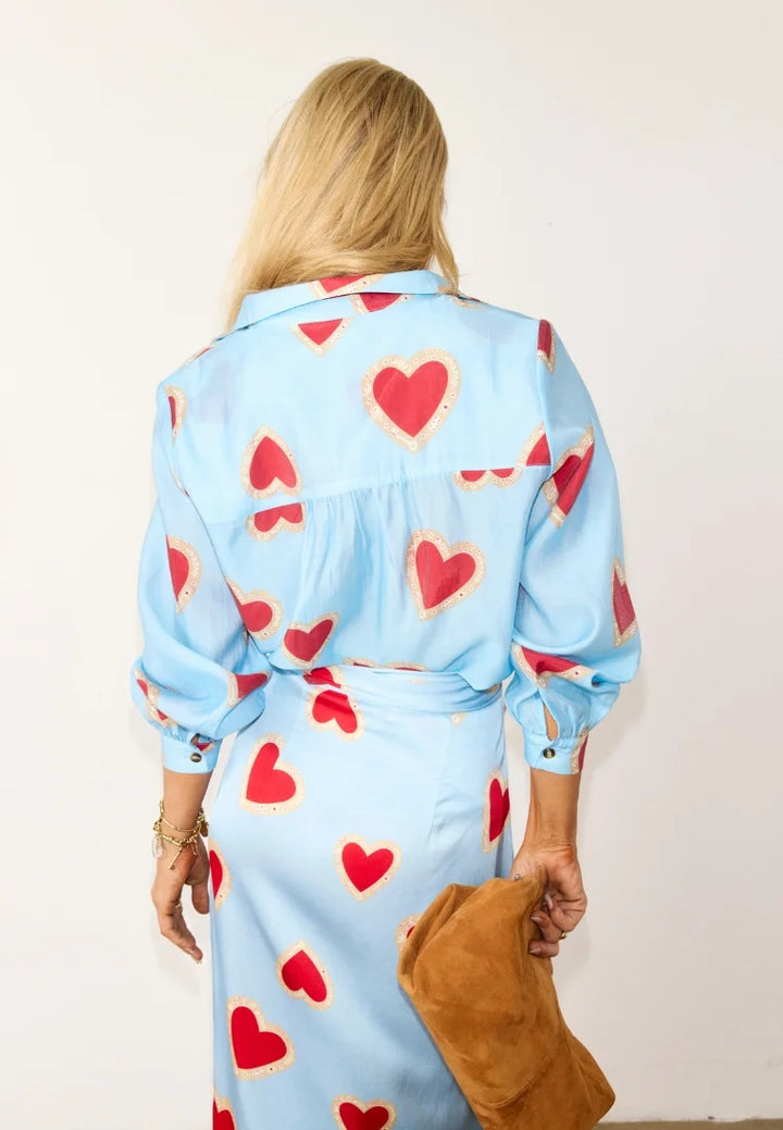 Baby Blue Heart Miley Shirt