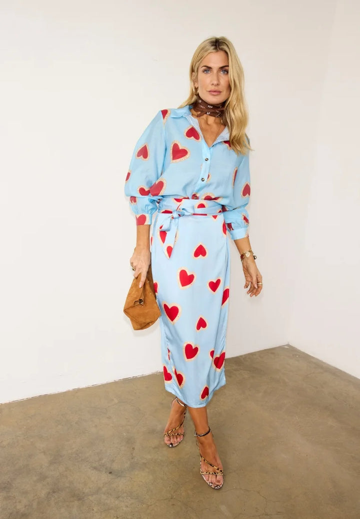 Baby Blue Heart Miley Shirt