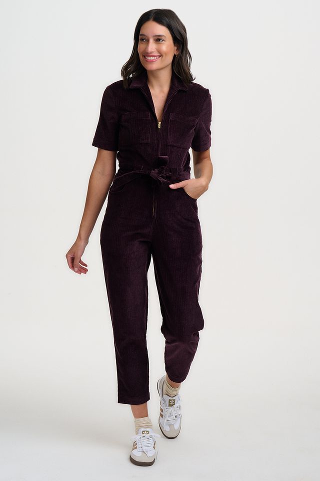 Meredith Dark Plum Jumpsuit