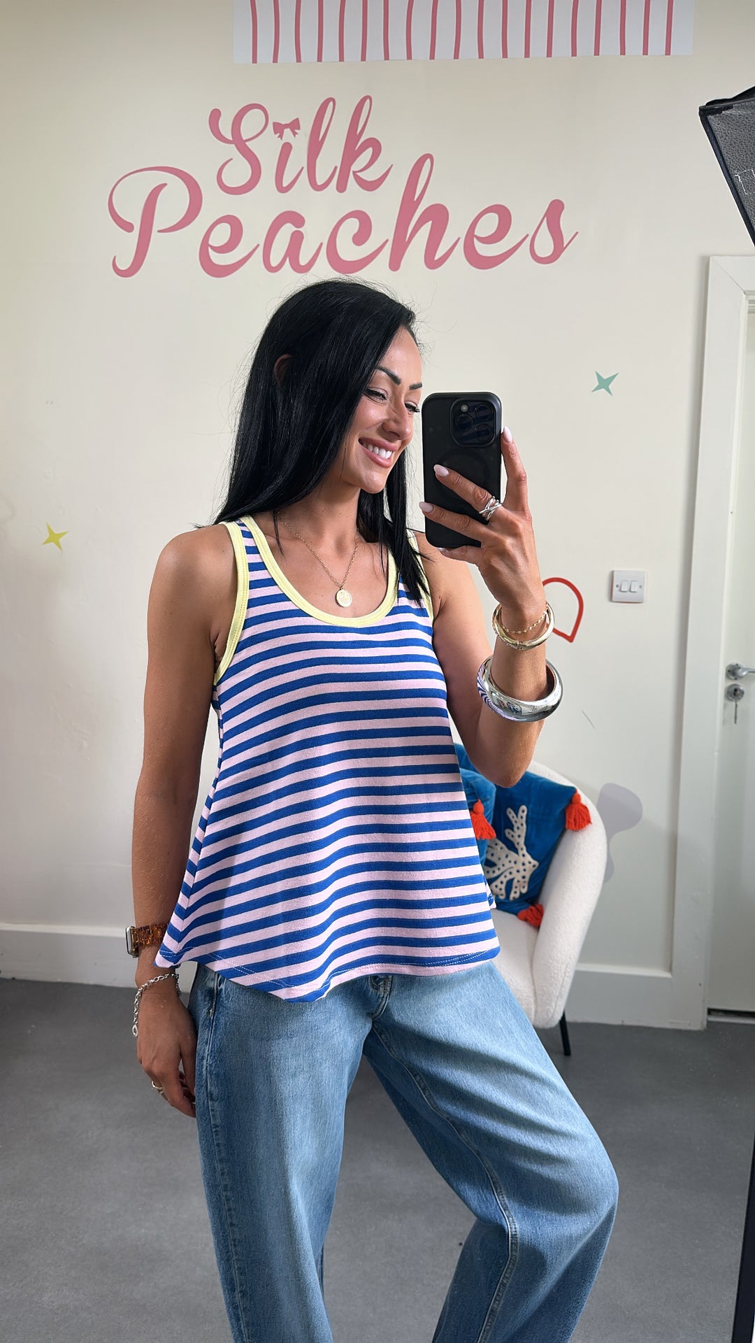 Yellow &amp; Purple Vest top
