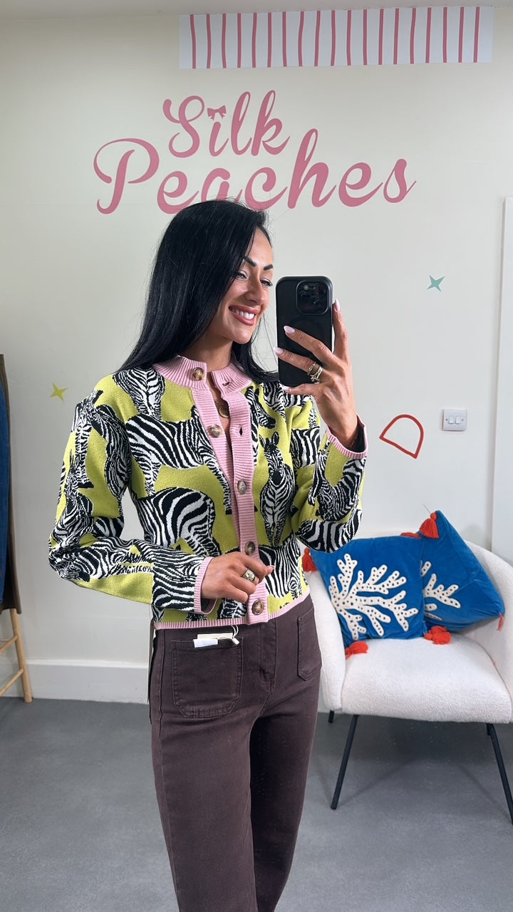 ZiZi Zebra Cardigan