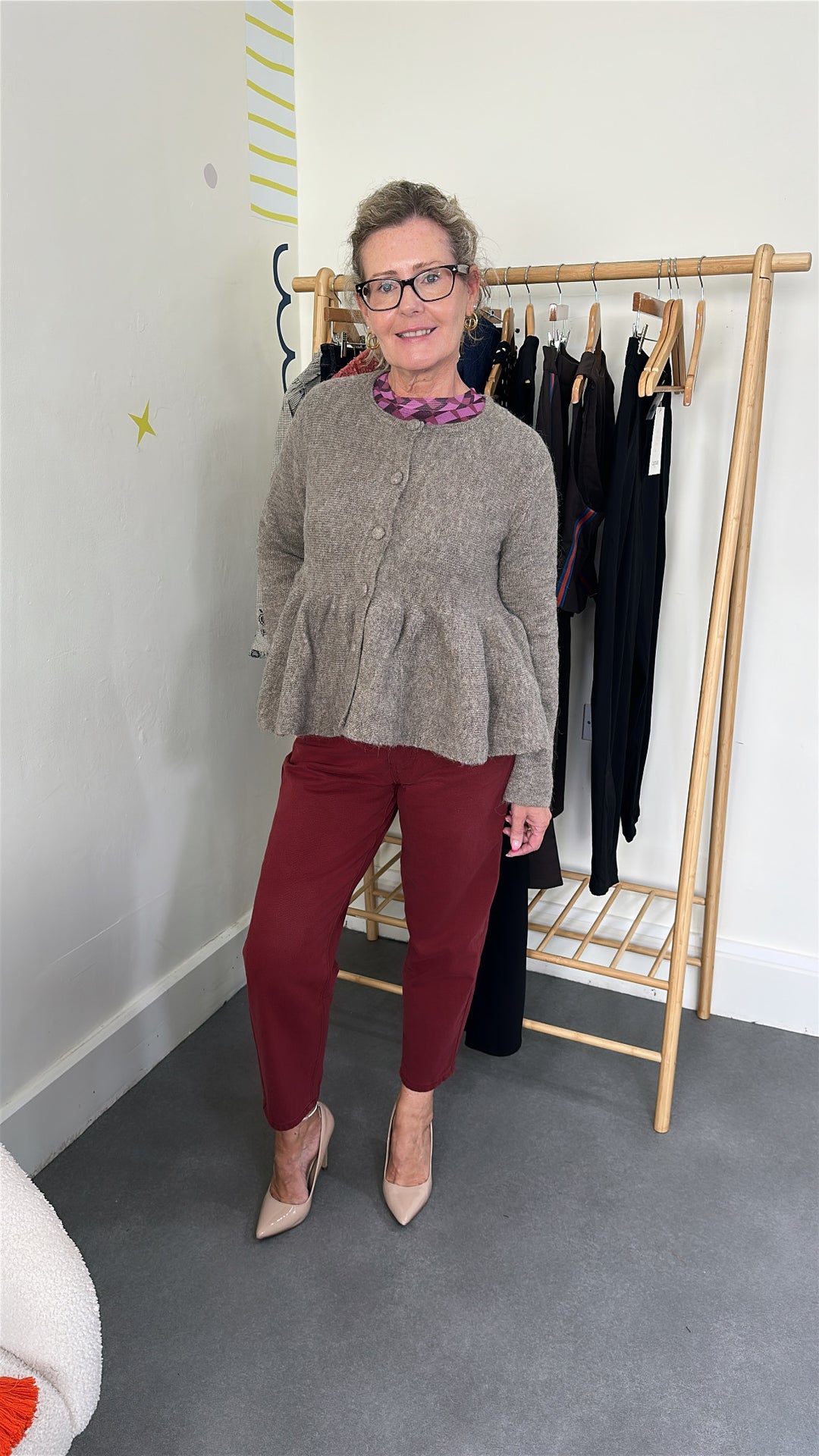 Kamara Taupe Knit Cardigan