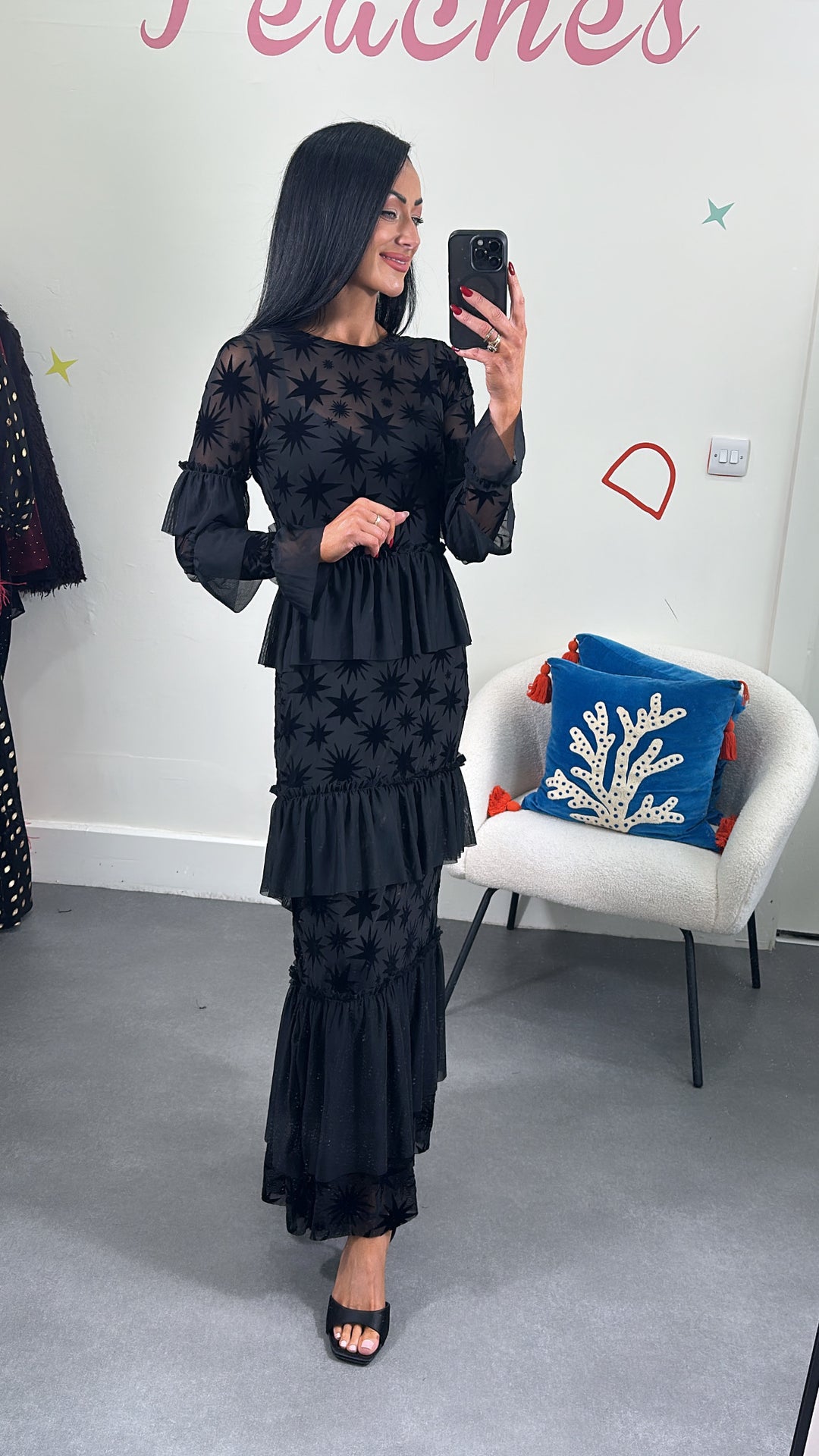 Devoree Black Star Dress