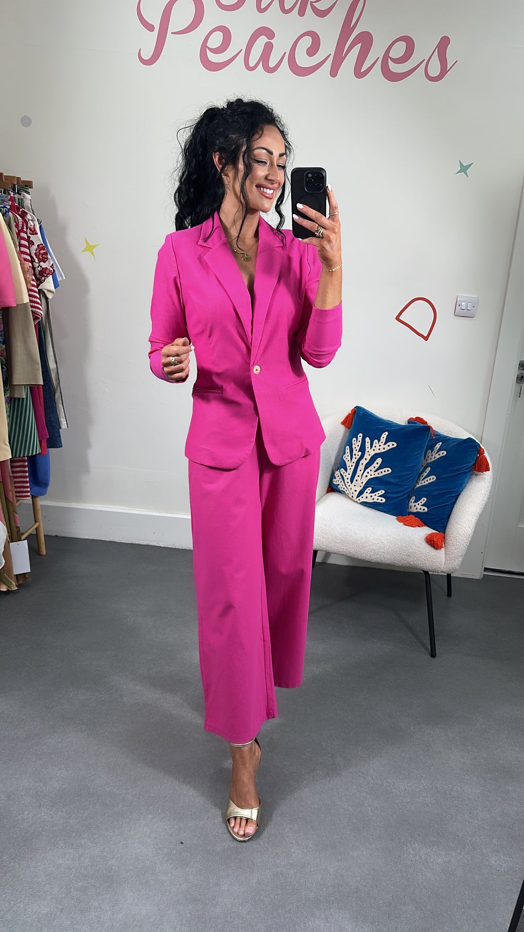 Fuschsia Pink Kate Blazer