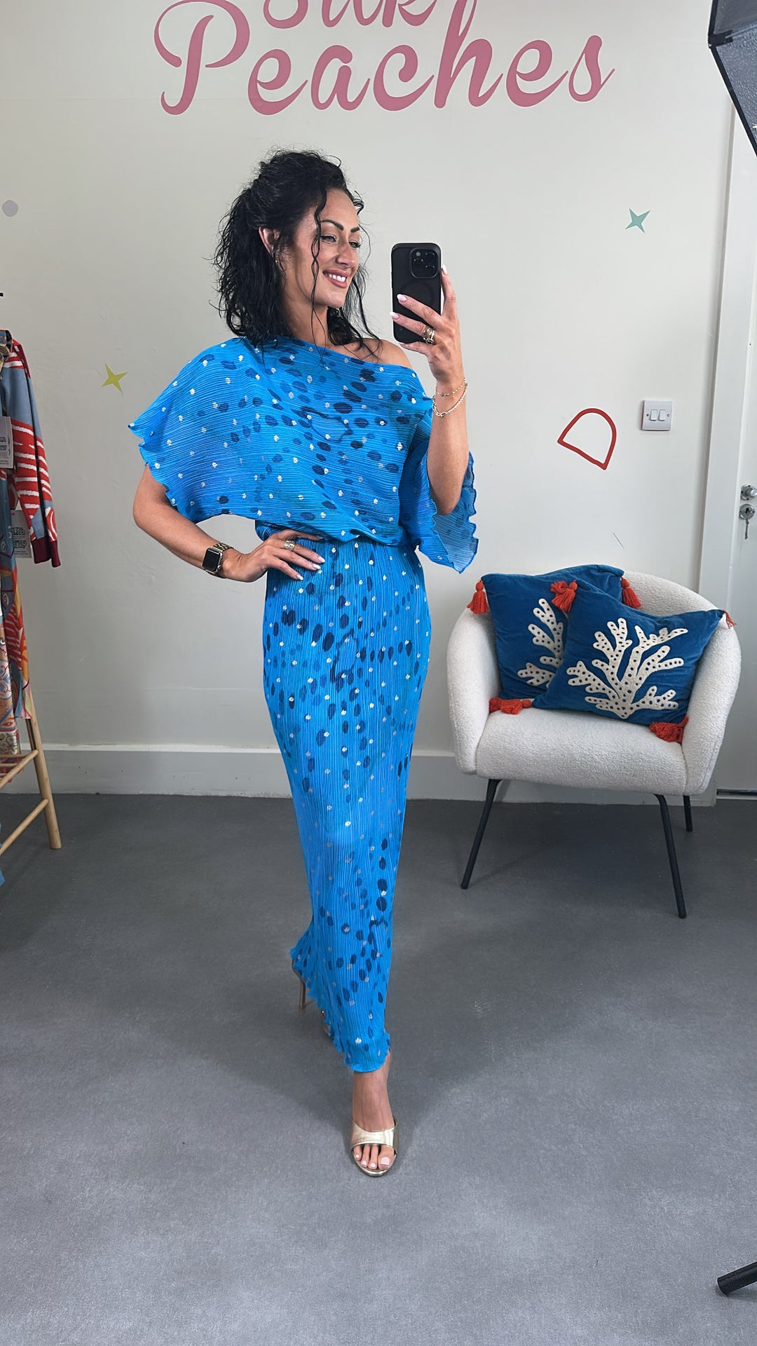 Blue Loana Shell Tilly Dress