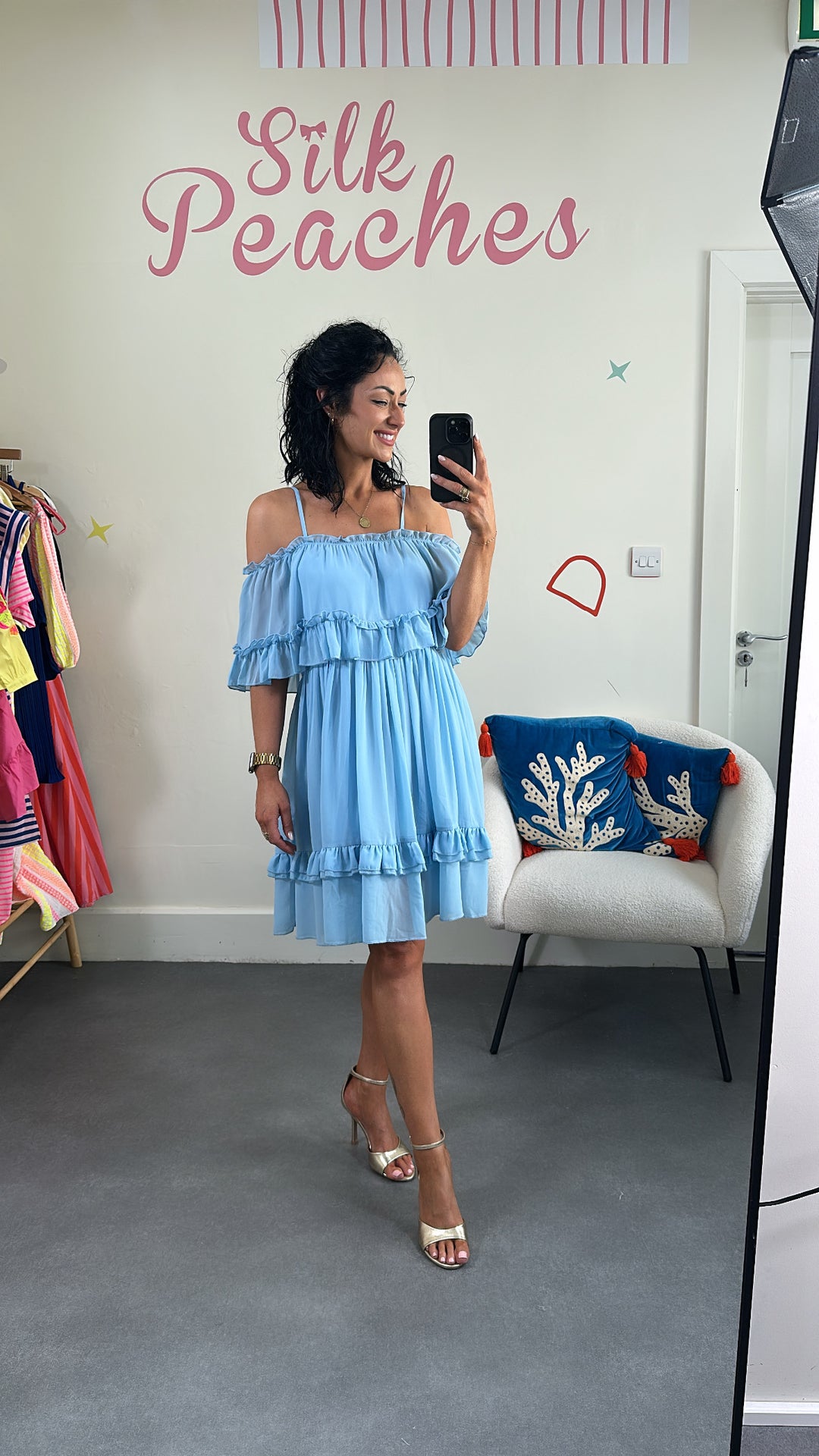 Lily Layered Blue Sun Dress