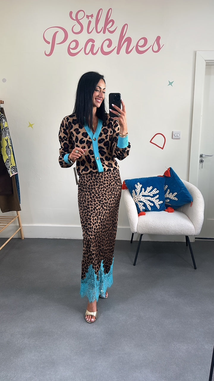 Lucia Leopard Skirt