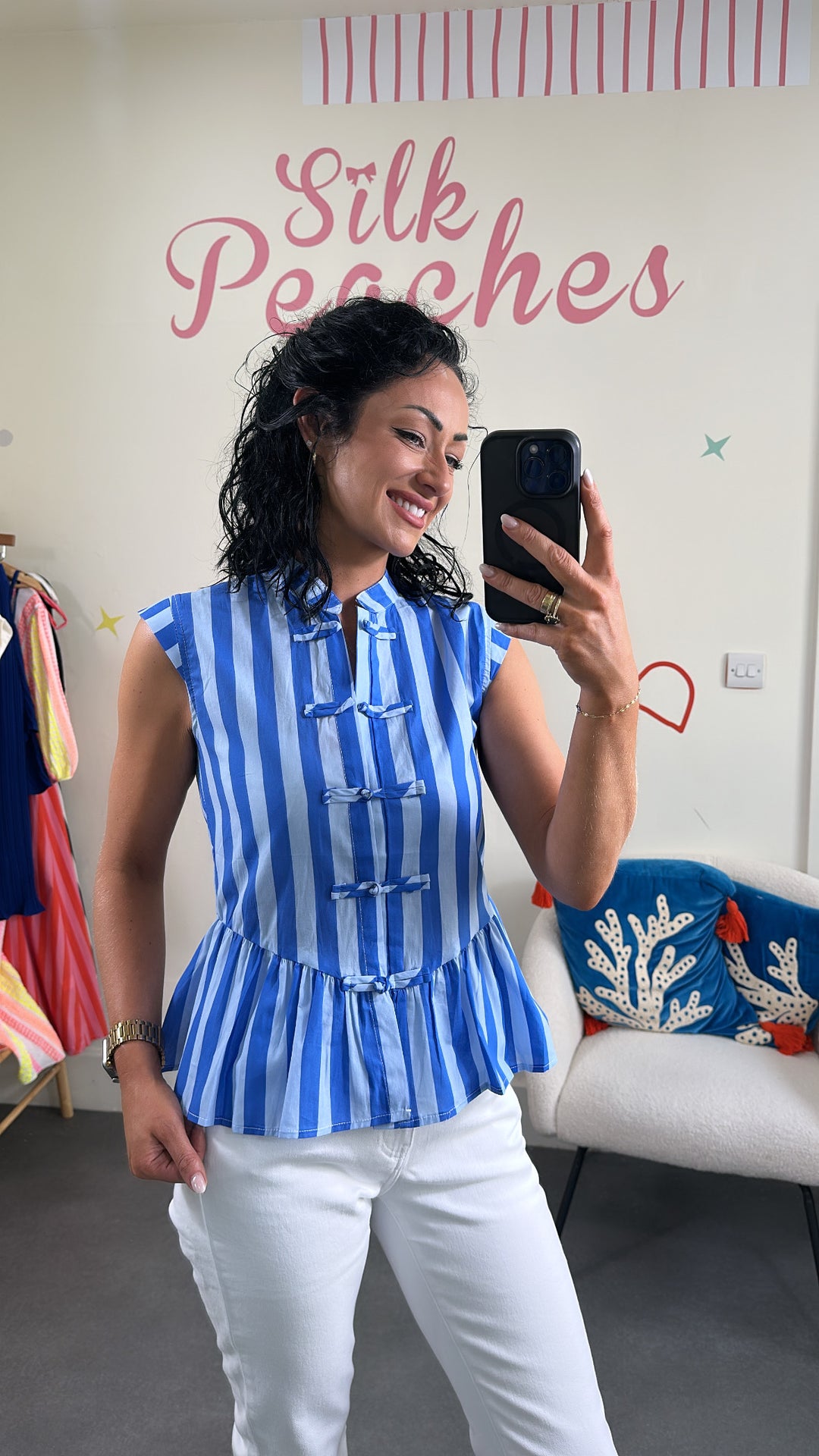 Blue Stripe Blouse