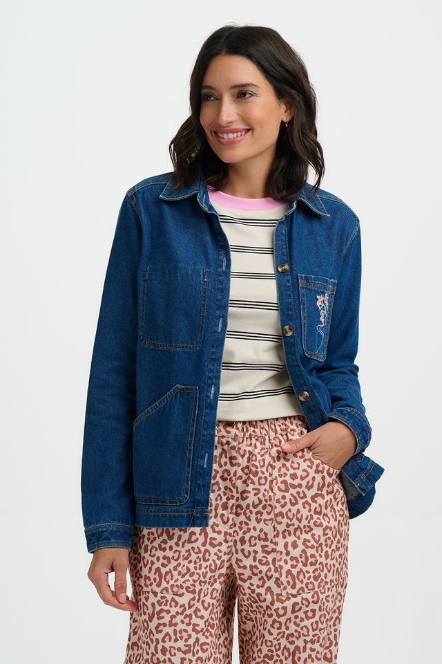 Dita Denim Jacket Mid Blue