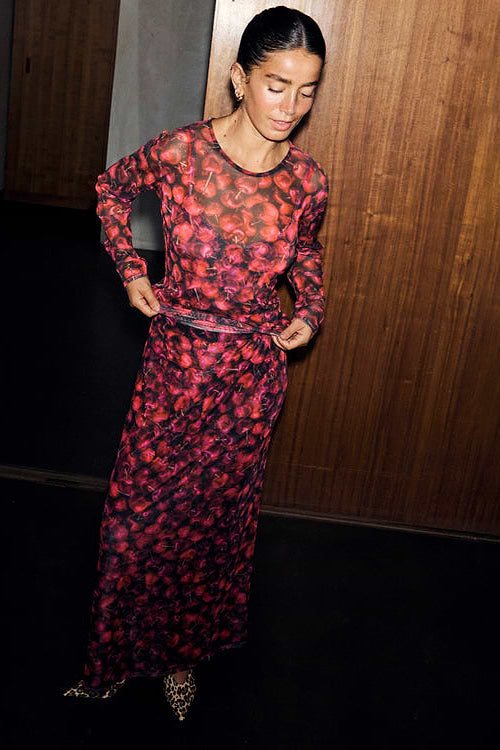 Cherry Mesh Dorris Skirt