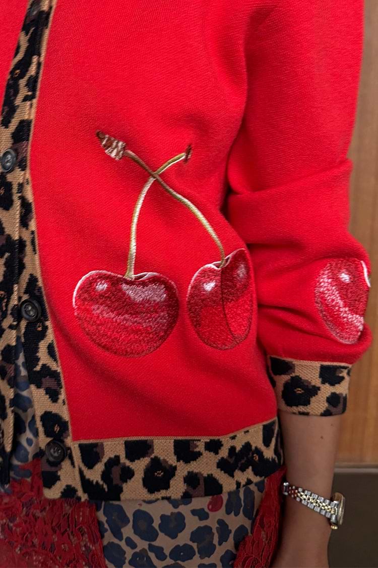 Cherry Holly Cardigan