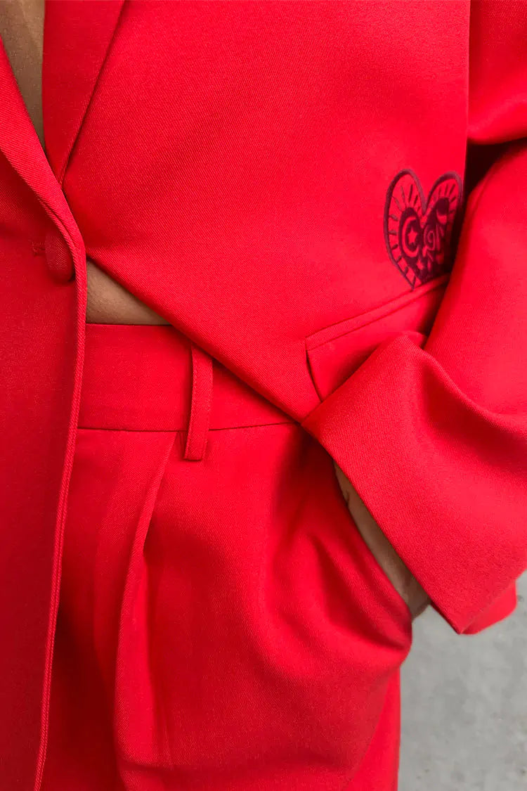 RED SUNDAZED ARDEN TROUSERS