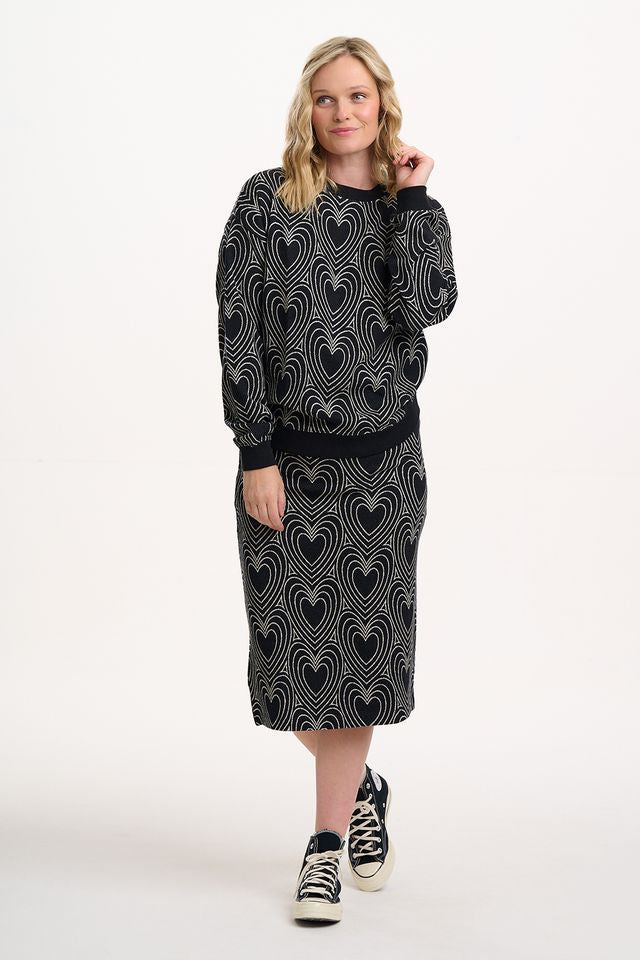 GERRI JERSEY JACQUARD TOP