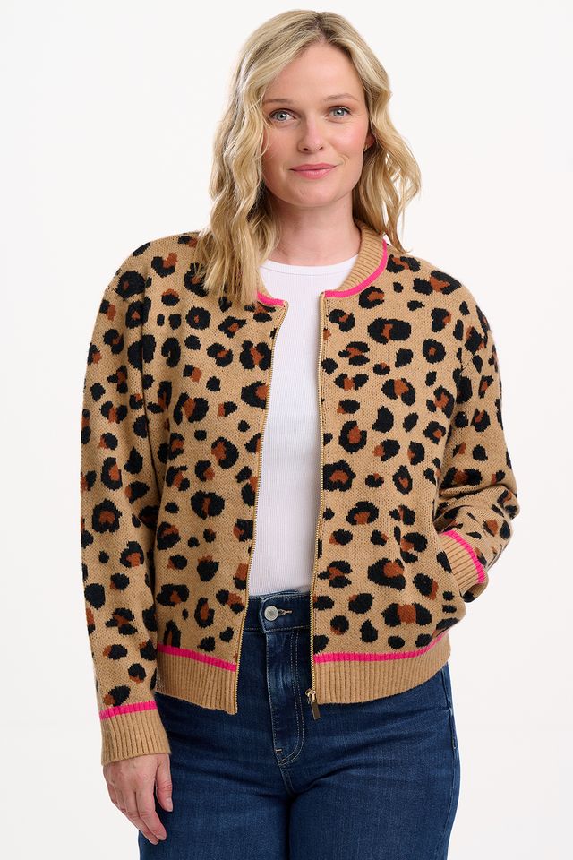 SOLANA LEOPARD BOMBER